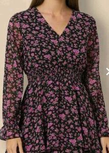 Fit And Flare Dress Floral 🌻🌷💐