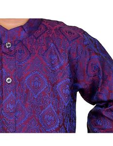 Boys&#39; Purple Kurta Pajama Set