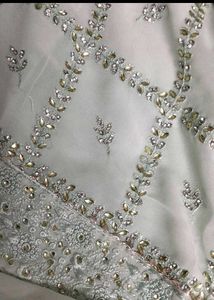 Mint Green Embroidered Kurti Set
