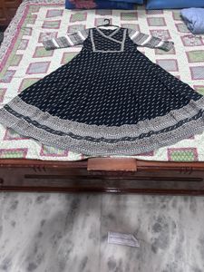 Black &amp; White Print Dress
