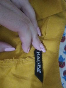 Mustard V-Neck Top