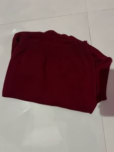 Burgundy V-Neck Sweater