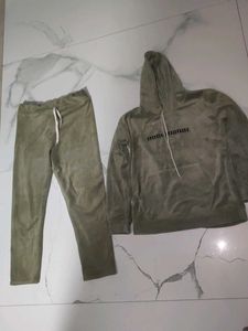 olive green Winter cord set