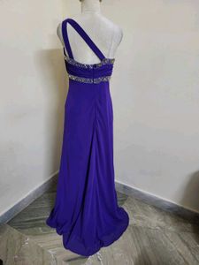 Elegant Purple One-Shoulder Dress