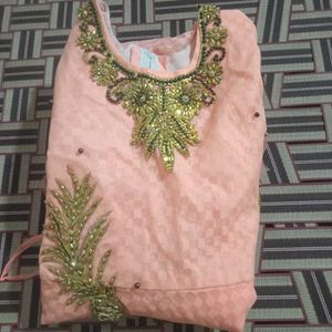 Elegant teenage girl frock gown