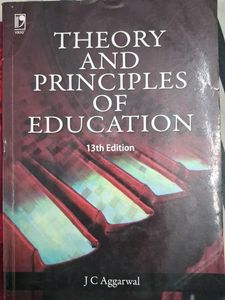 Theory And Principles Of Education By JC Aggarwal