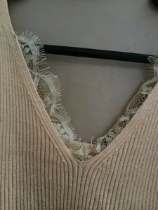 Savana Dupe Ribbed Lacey 2000s Going Out Tank Top
