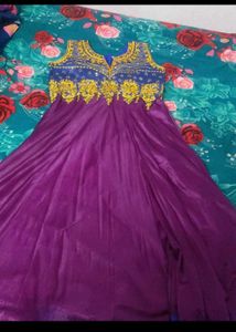 Purple Gown Or Anarkali Model 🤍🌸✨