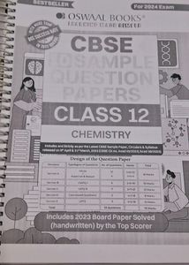 Oswall Class 12th Sample Paper
