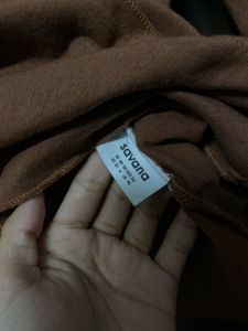 Brown Long Sleeve Top