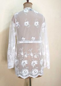 Net Embroidered Shrug