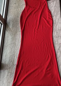 Red Bodycon Maxi Dress