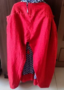 Blue Printed Kurta With Pant