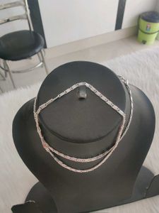 Pure Silver Biscuit Chain For Women Nd Mens