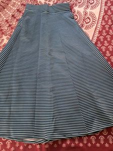 Striped Midi Skirt