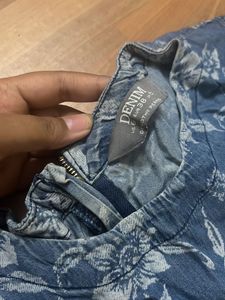 Floral Denim Dress