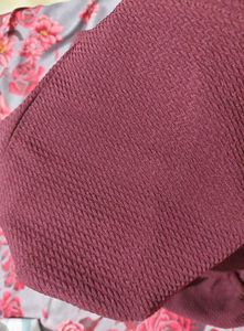 Burgundy Crop Top