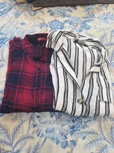 Striped Button-Down Shirt