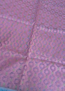 5 Mtr Elegant Banarasi Pink Fabric