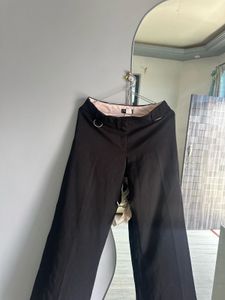 Black Formal Low Rise Pants