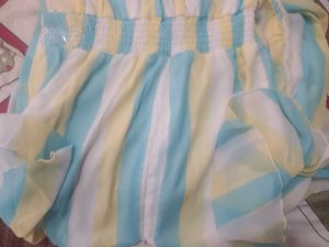 Striped Dress with Embellishments