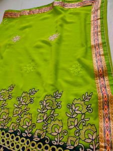 Elegant Embroidered Saree