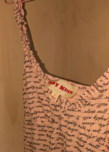 PINK CURSIVE hot Kiss CAMISOLE