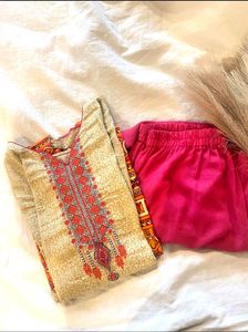 Kurti+Palazzo+Dupatta Combo
