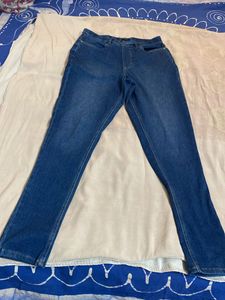 Blue Streachble Denim With Pockets