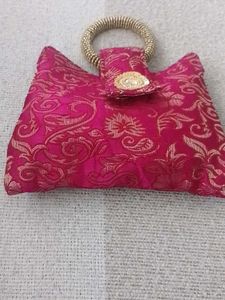 Brand New Pink Brocade Mini Bag
