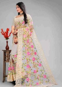 Tanya mittal sadi. fancy net saree   cash on  deli