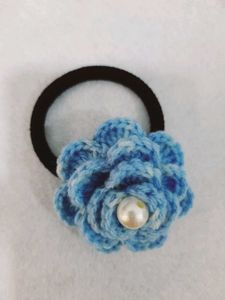 Crochet Flower Rubber Band
