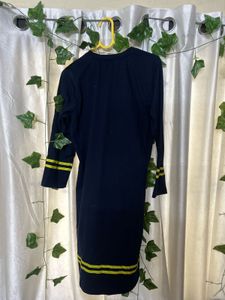 Navy &amp; Yellow Stripe Dress