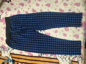 Blue warm fleece lower for 2-4 years kids