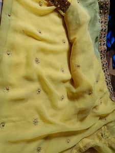 Yellow Colour Saree