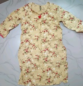 Floral Print &amp; Pink Kurti Bundle
