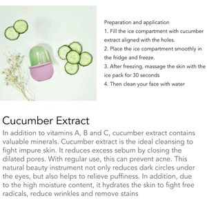 Non Slip Silicone Face Ice Cubes Easy Grip New Unique Shape ice Roller Base Reusable for Beauty  ( 1 pc )