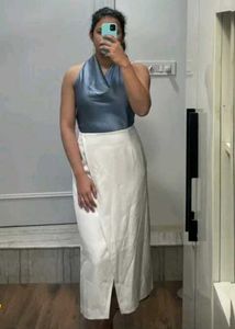 Elegant Cowl Neck Sleeveless Top