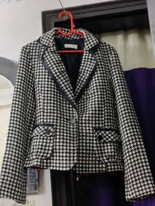 Korean Houndstooth women Blazer