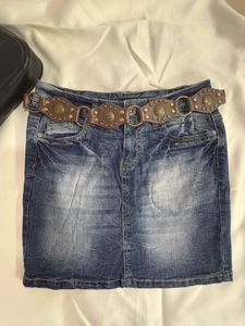 Denim Mini Skirt