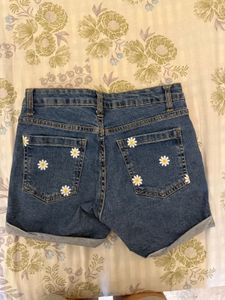 Daisy Denim Shorts
