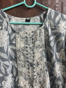 Floral Print Kurta & Pant Set