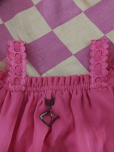 Pink Chiffon Top