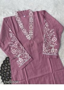 Kurti Pent with V neck