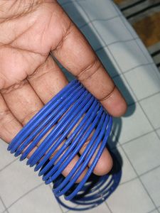 Blue Colour Made Bangles
