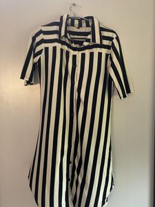 Black And Wite Stripe Dress
