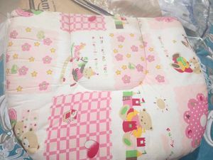 Baby Pink Bed With Pillow