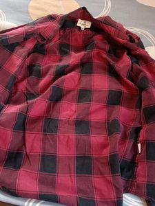 Red &amp; Black Plaid Shirt