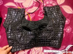 Sequin Blouse black colour
