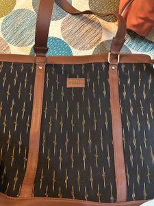 Ikat Print Tote Bag